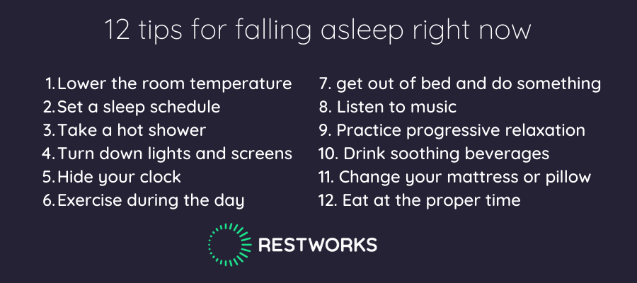 12 Tips On How To Fall Asleep Right Now Sleepless No More 